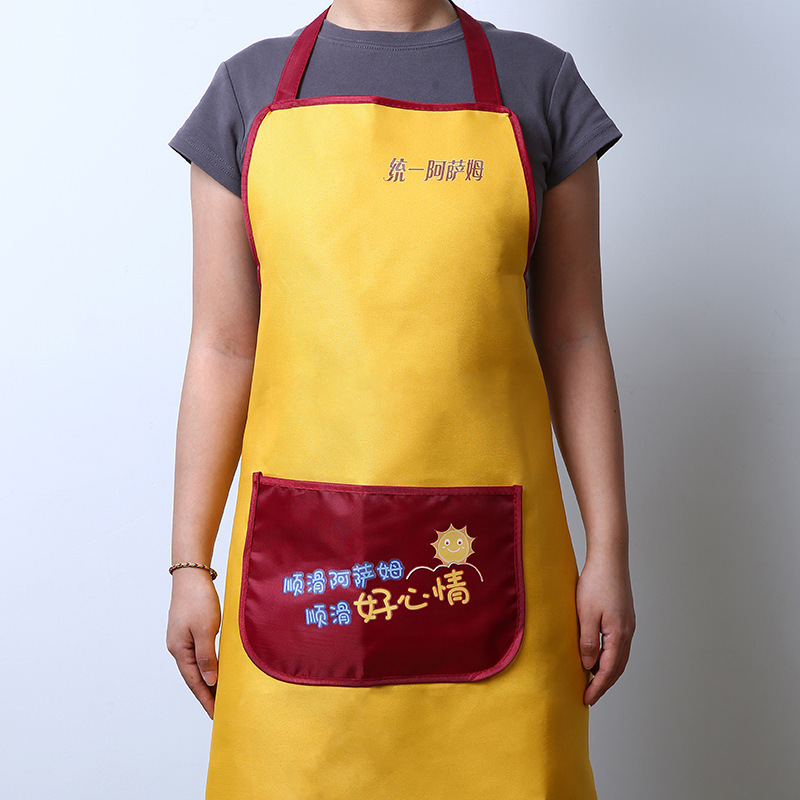 キッチンエプロンカスタムロゴ家庭料理作業エプロン防水耐油プロモーションギフト広告エプロン卸売|undefined