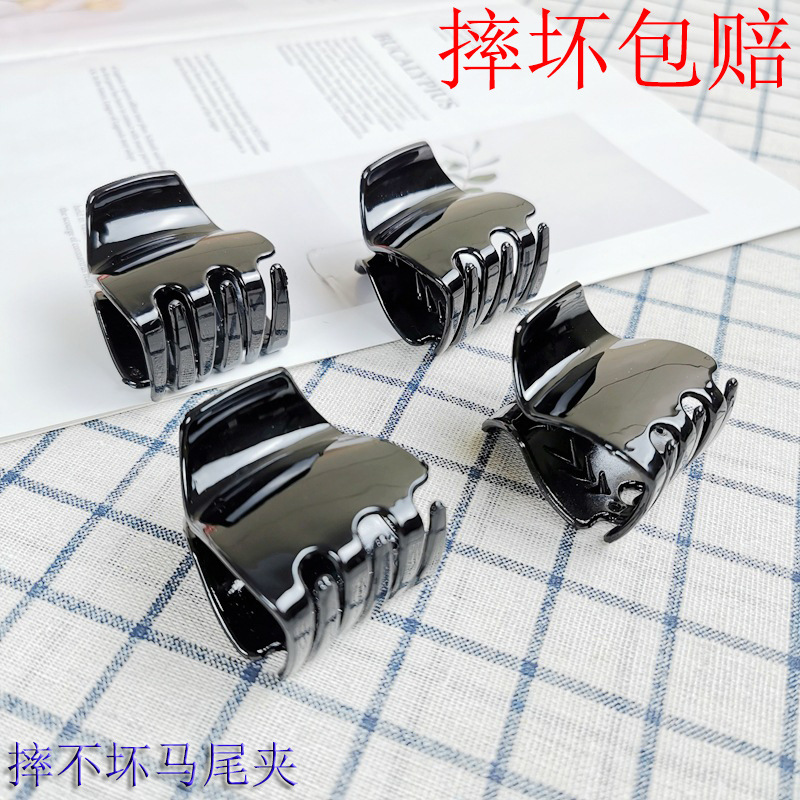 Wholesale New Black 4.2cm Claw Clip for the Back of the Head, Handmade Shark Clip DIY Claw Clip Blank Base Clip