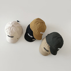 秋南 韓國兒童棒球帽2024時尚新款ins遮陽短檐女童寶寶帽子鴨舌帽