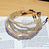 Metal chain, headband for face washing, hairpins, elegant hair accessory, Korean style, new collection