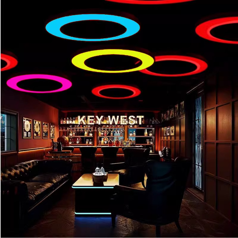 Luces de color, luces de diapositivas de color, clubes de karting, salas de juegos, bar, bar, tienda de hot pot, lámpara de vela