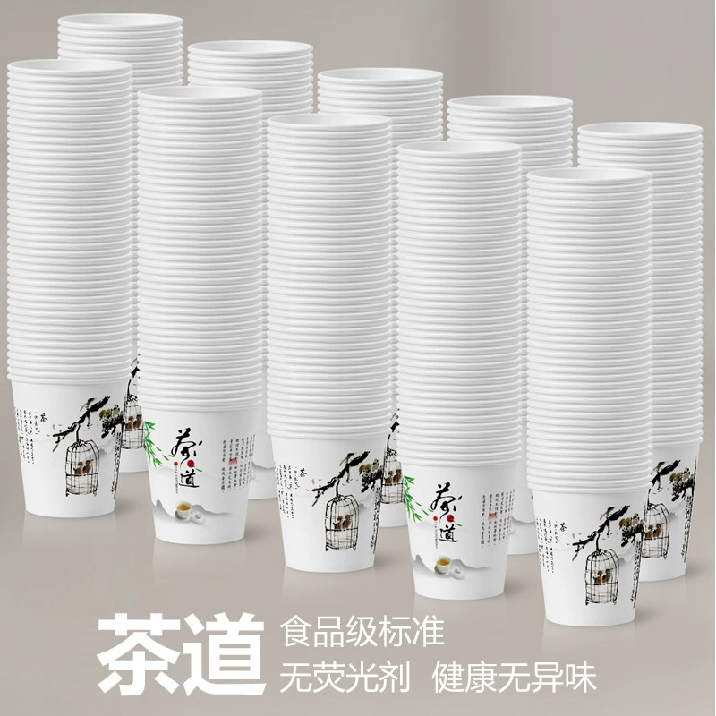 Disposable durable coffee tea cup for commercial use, increased thickness