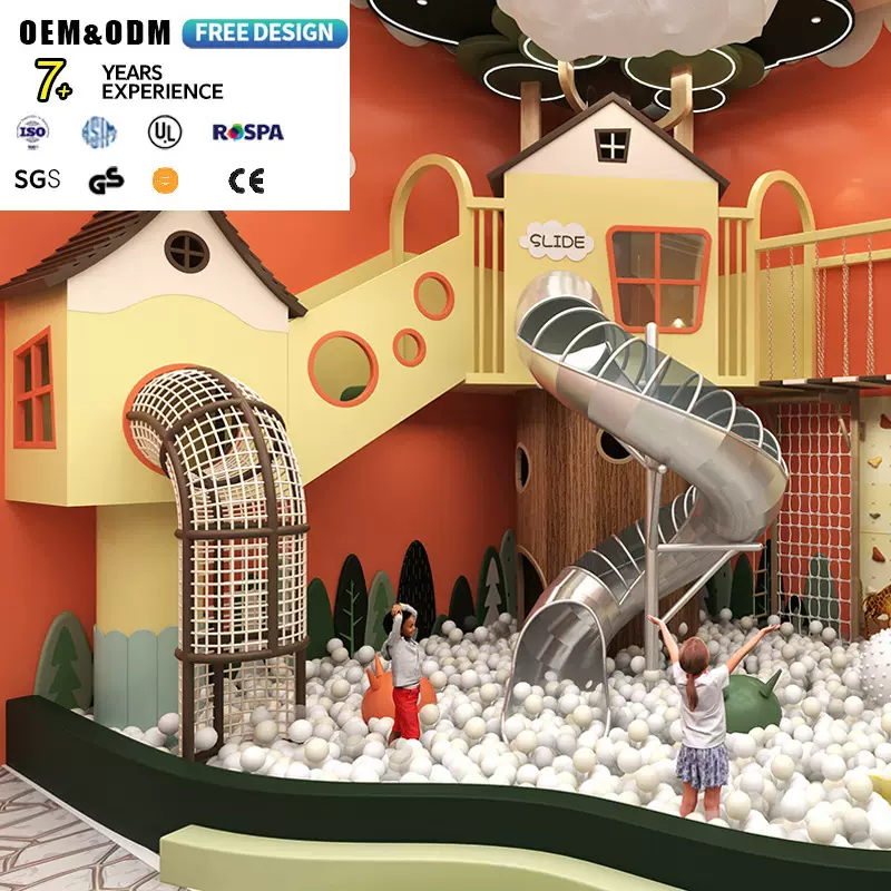 高端大型跨境淘气堡室内儿童乐园出口海外游戏屋商业主题设施定制