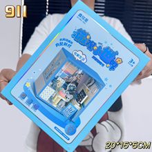 新品微观小世界diy小屋灯卧室书房浴室积木拼装手工模型房子玩具