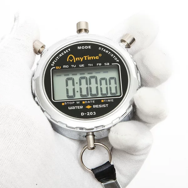 Stainless steel stopwatch multi-function Sports Timer student competition running sports referee timer D-203