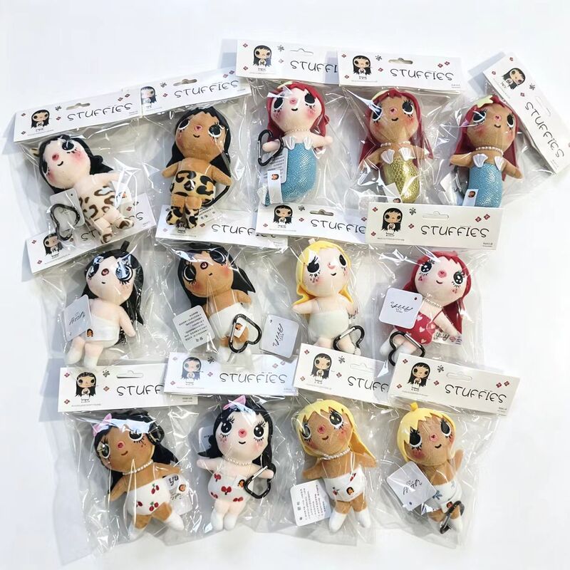 Popular Cute Little Jade Cartoon Character Yuy Plush Doll Original High-Value Gift Pendant