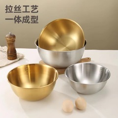 日本式食品級ステンレスの厚いサラダの碗は目盛りの料理のたらいが付いています。