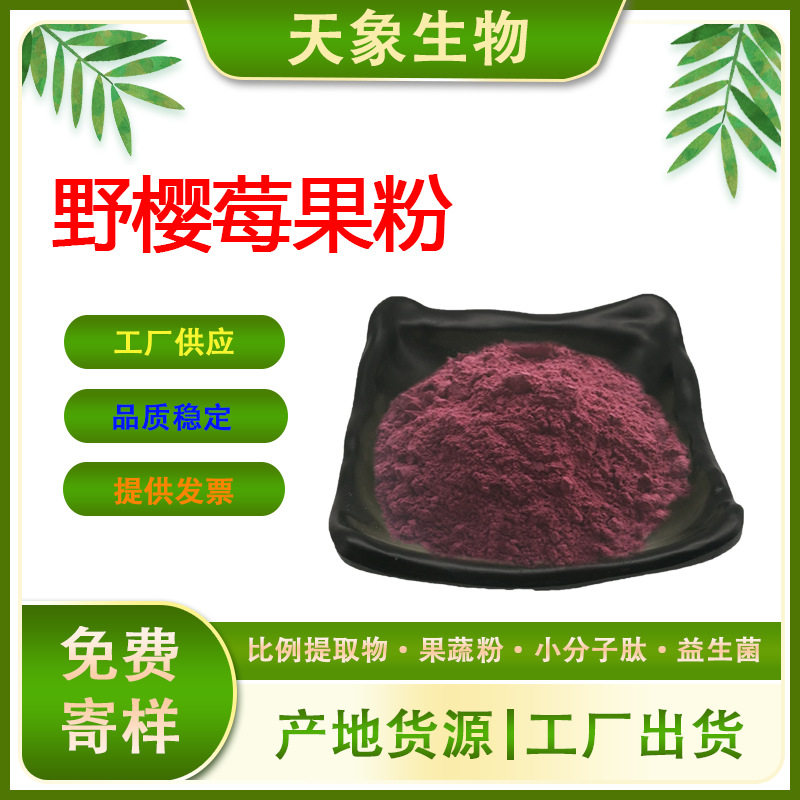 野樱莓果粉 野樱莓粉 不老莓粉 野樱莓浓缩汁现货野樱莓冻干粉