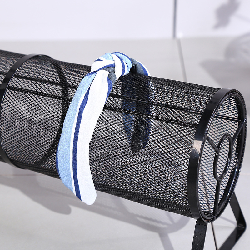 Jewelry store wall metal single-sided five-layer hair hoop rack hole board display head hoop rack 48 cm wire head buckle rack