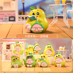 愛的就是梨情侶桌面擺件盲盒公仔批發送女友手辦解壓治癒系可愛風