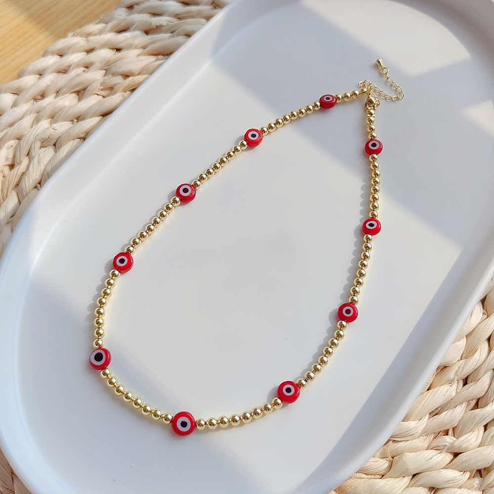 Fashion Eye Copper Knitting Necklace 1 Piece