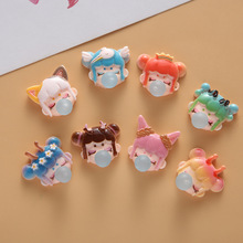 女孩泡泡 diy 奶油胶手机壳树脂配件头饰滴胶材料创意新款