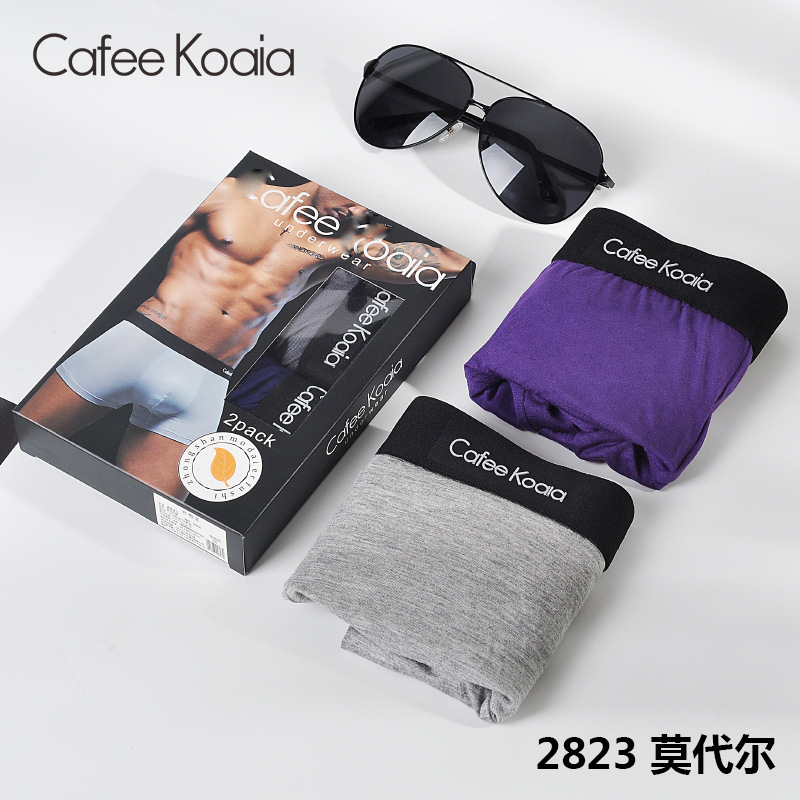 genuine goods CafeeKoaia men's underwear men's boxers modal cotton shopping mall supermarket box pants wholesale shorts head