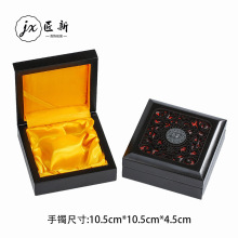 珠宝首饰复古木质礼盒 高档文玩佛珠手串盒 翡翠手镯盒 可定logo