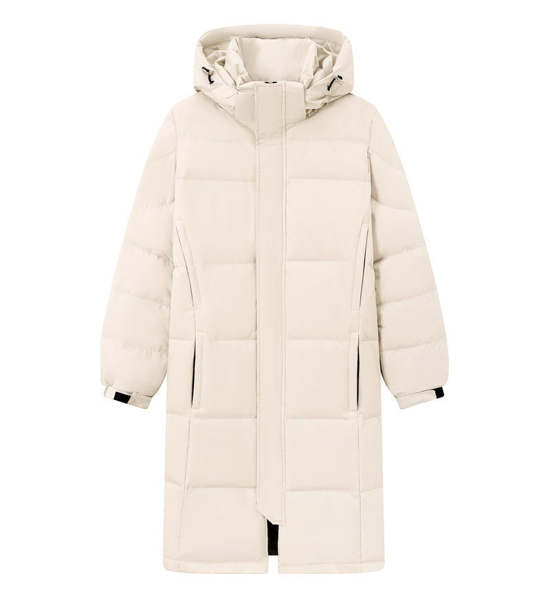 Invierno de alta gama engrosado chaqueta de pluma antifríaco chaqueta de pluma blanca ropa de trabajo chaqueta de pluma para hombres personalizada