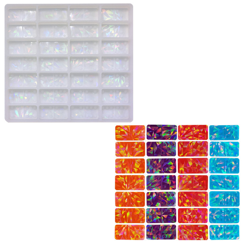ホログラムドミノシリコン金型diyドミノホログラムシリコン金型|undefined