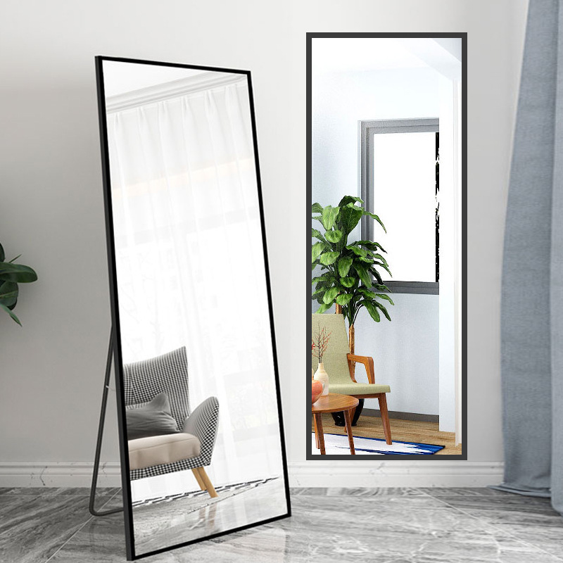 Espejo de cuerpo entero, espejo de probador para tienda de ropa, efecto adelgazante, vestidor en casa, espejo grande de pie, espejo de pared. image 4