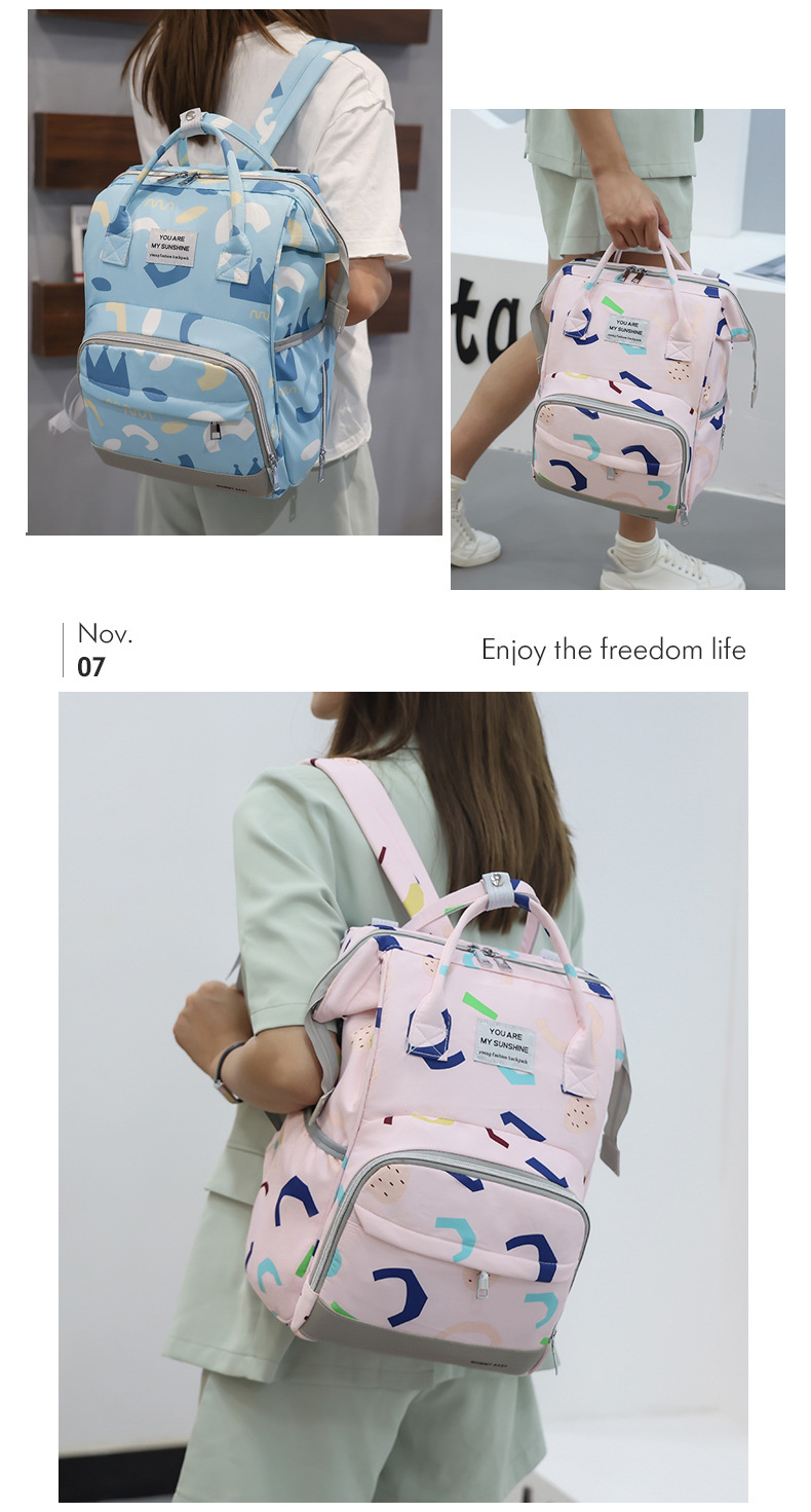 Waterproof Others Diaper Backpack Daily Diaper Backpacks display picture 2