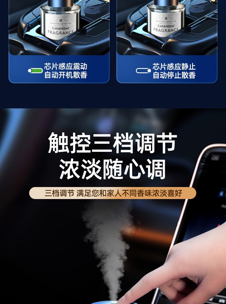 Smart Car Aromatherapy Machine, Car Perfume Automatic Spray Humidifier, In-Car Fragrance, Car-mounted Auto Start/Stop Aromatherapy Machine
