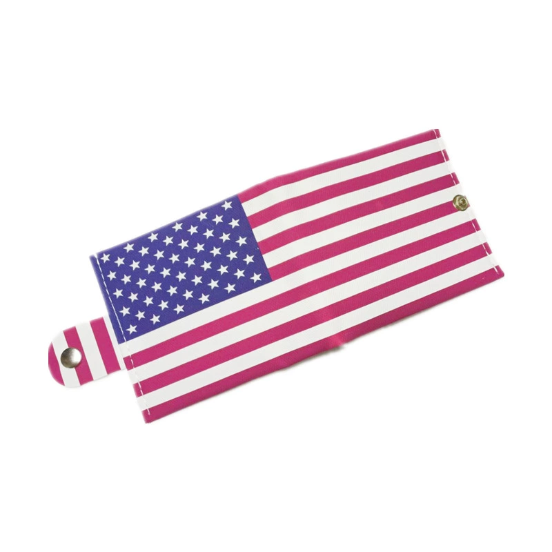 Short Wallet Canvas Card Holder, Compact 10.5×8.5×0.8 cm, Printed Currency Designs