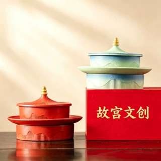 故宫国潮文创陶瓷水果盘糖果干果盘子伴手礼天坛瓷盘礼盒装礼品