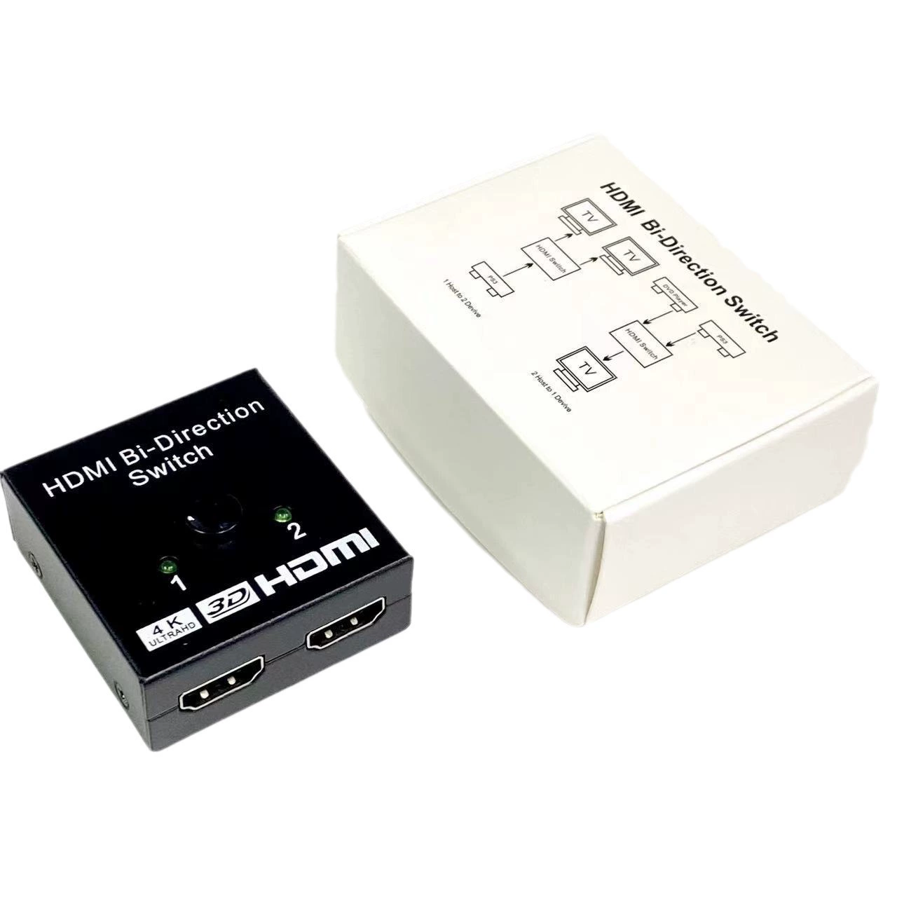 HDMI коммутатор 2 входа 2 выхода 1 распределитель 1 точка 2 выхода из высокоопр. 4K двухканальный