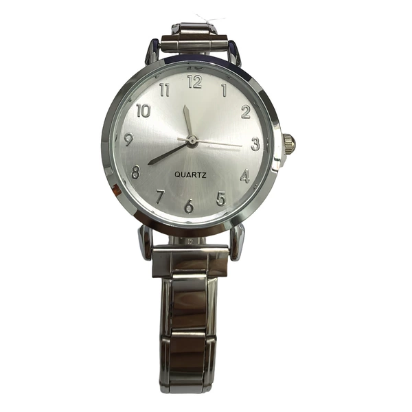 3362-module watch round silver number