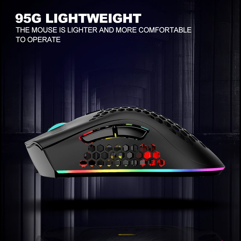 Випер BM600 беспроводная мышь с зарядкой по Bluetooth, легкая, полая яркая RGB подсветка - игра Ama