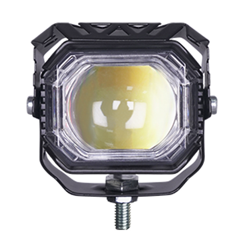 lámpara eléctrica super brillante led faro de motocicleta lente externa luz tangente luz fuerte noche paseo lejos y cerca faro
