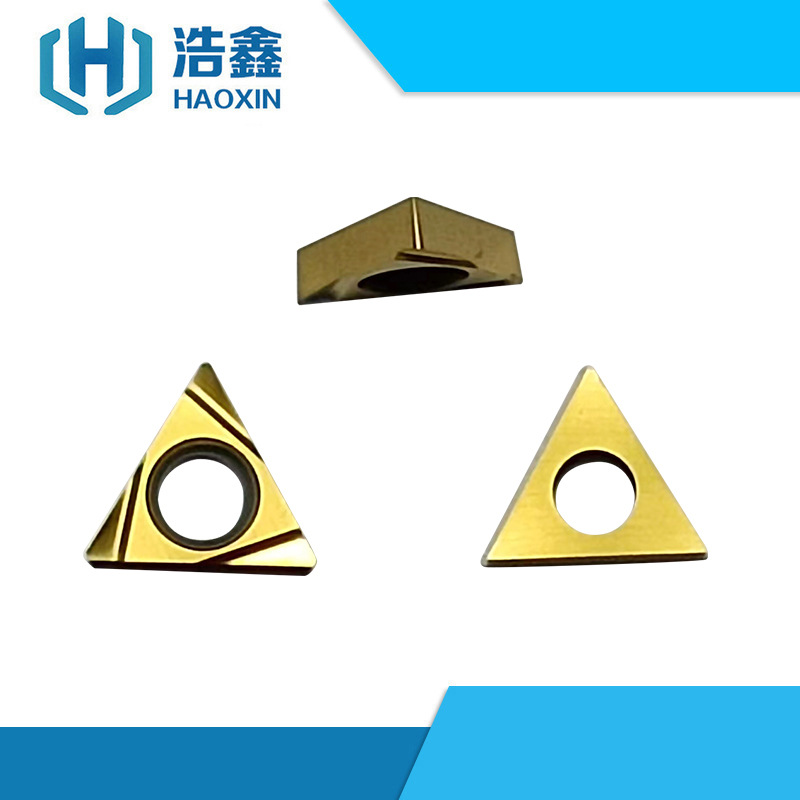 数控陶瓷刀片三角形车刀片TBGT060102L-F钢件加工刀粒车床刀片
