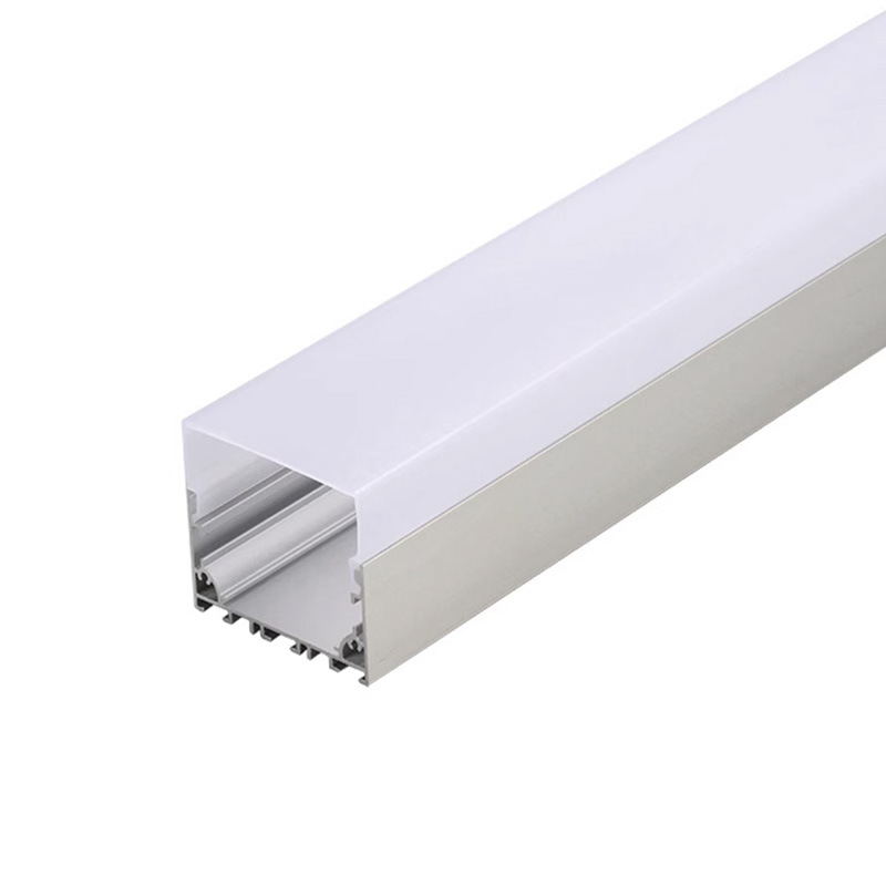 LED triángulo luminoso aluminio canal de aluminio subchocolate elevación incrustado iluminación de oficina canal de lámpara de línea