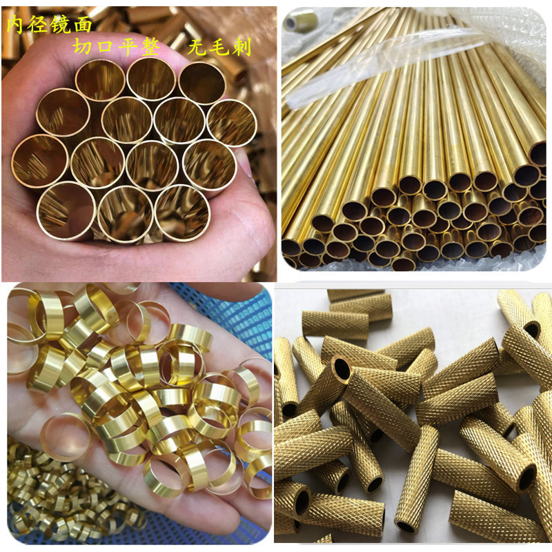 H59 h62黄铜管滚花压花拉花  网纹直纹斜纹 紫铜管 红铜管 加工