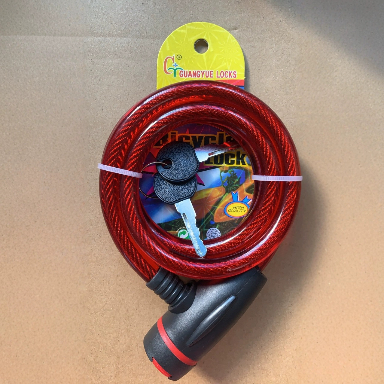 Candado de Cable de Acero para Bicicleta Antirrobo de Aleación de Zinc para Bicicleta de Montaña y Moto