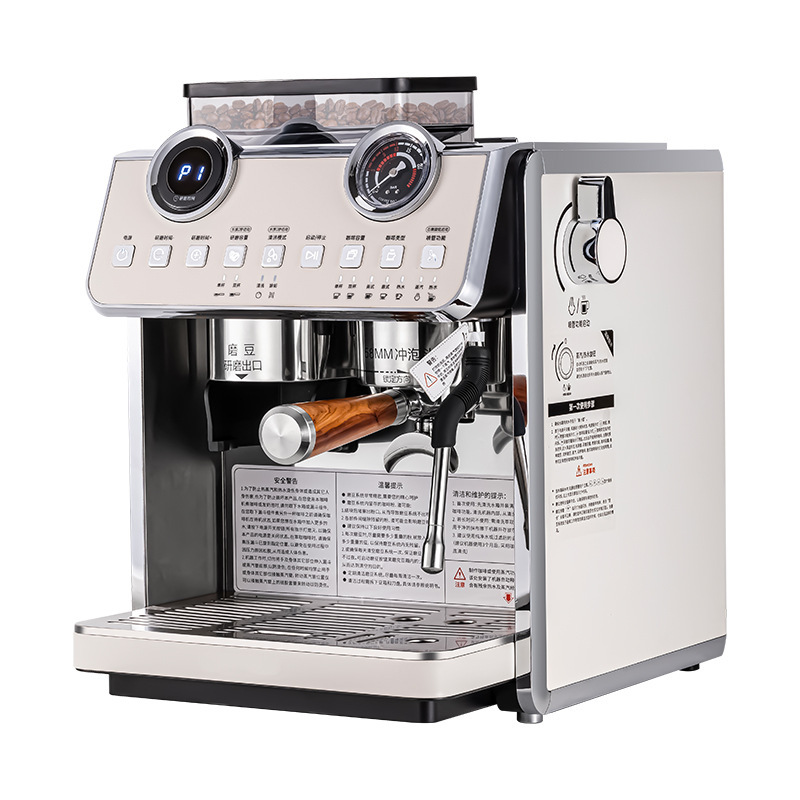 EM653 máquina de café semiautomática comercial café italiano té con leche doble caldera tres sistemas de extractor de café doméstico
