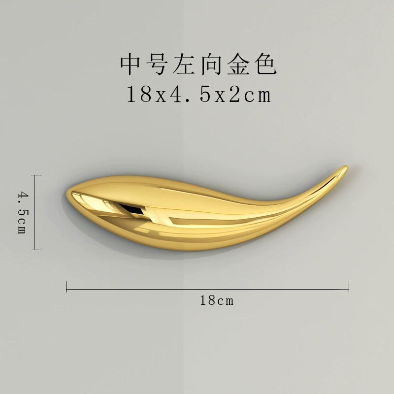 Electroplated Fish Wall Art, Resin Home Decoration, Indoor Wall-Mounted Silver & Gold