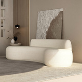 Современная изогнутая дизайнерская одежда, ткань, скандинавский диван, для салонов красоты, популярно в интернете