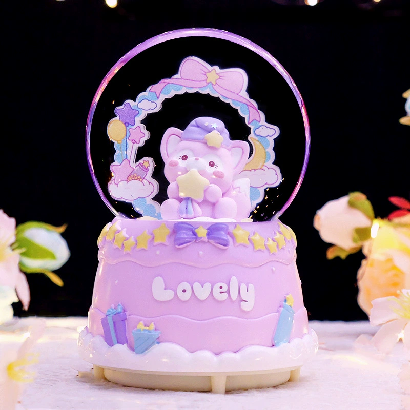 Starry sky, music box, rotating night light, new collection