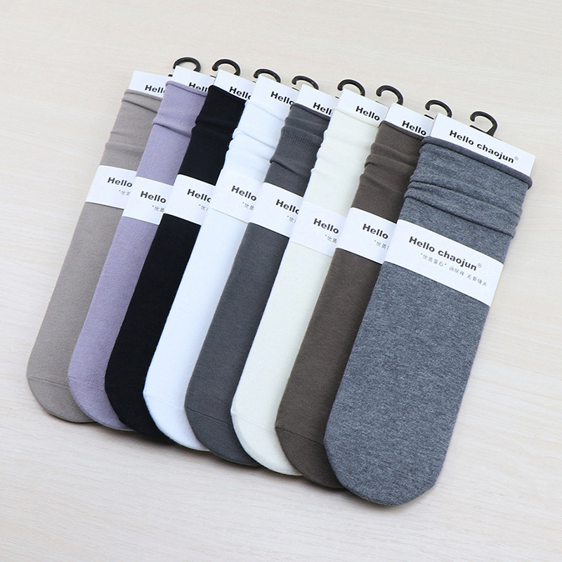 Socks Women's Super Jun Boneless Stacking Socks Deodorant Sweat Absorbing High Cotton Quality Cotton Socks Durable Wear-resistant Mid-tube Socks Socks Women's Super Jun Boneless Stacking Socks Deodorant Sweat Absorbing High Cotton Quality Cotton Socks Durable Wear-resistant Mid-tube Socks
