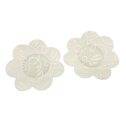 Sexy lingerie flower-shaped lace love breast patch invisible traceless sexy anti-exposure wedding dress breast patch anti-bulge breast patch