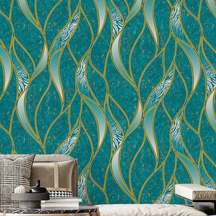 European-style 3d concave-convex wavy wallpaper living room KTV sofa TV video background wall wallpaper glue