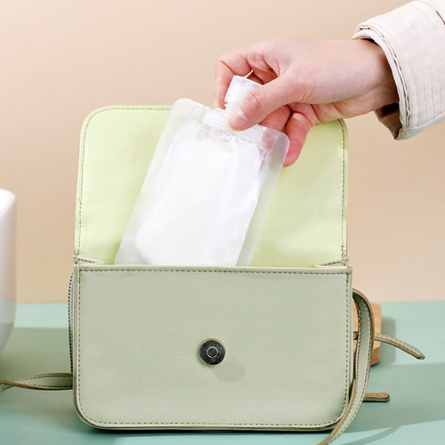 Transparent travel liquid refill bottle refill bag skin care cosmetics shampoo disposable lotion travel storage bag
