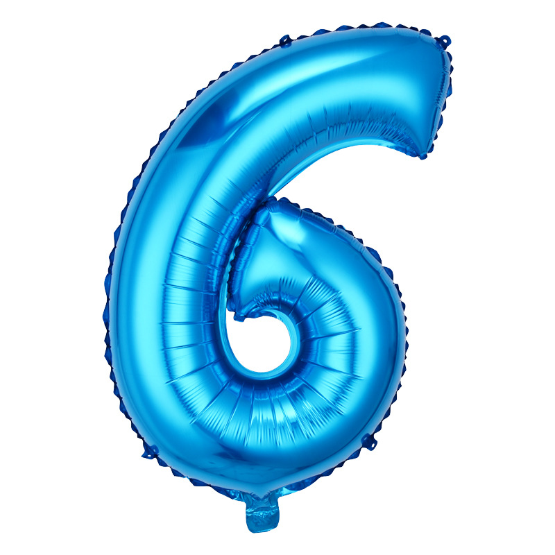 Globo digital de 42 pulgadas decoración de la fiesta de cumpleaños globo de helio flotante vacío Versión americana cuerpo delgado globo de aluminio digital grande de 40 pulgadas