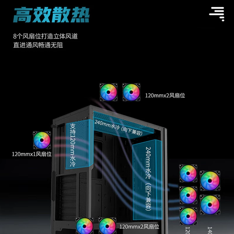 Корпус для ПК, совместимый с MSI PAG SHIELD 200L Longling второго поколения, настольный игровой корпус для киберспорта, поддержка A