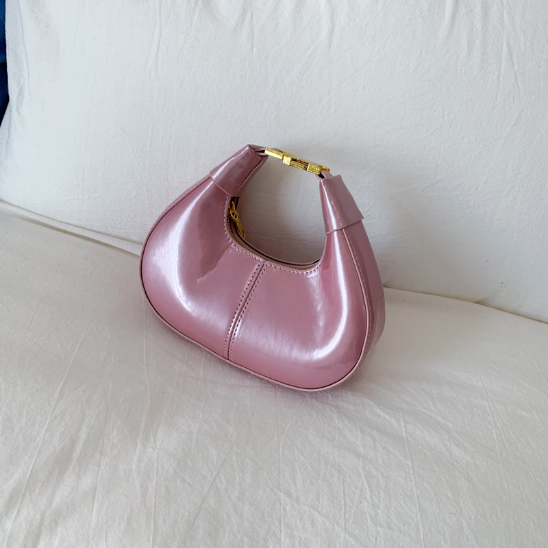 Trendy Oil Leather Personality Commuter Handbag for Women, Niche Fashion High-End Trendy Vintage Versatile Crossbody Bag