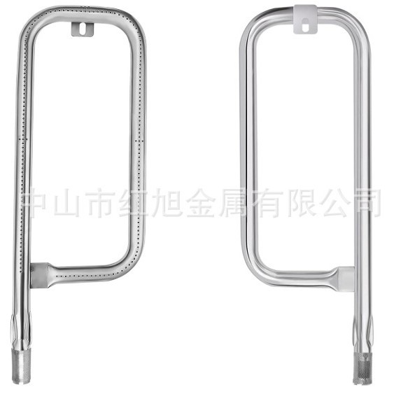 Gran y mediano P-shaped horno de parrilla quemador de tubo horno de fuego 304 acero inoxidable tubo quemador piezas de reemplazo de horno