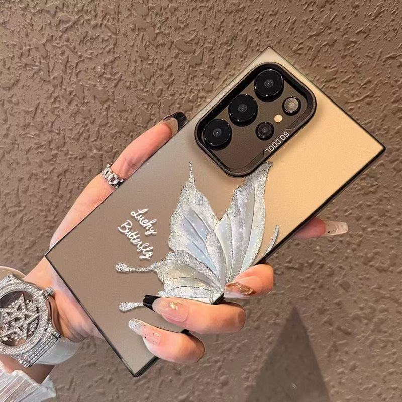 Brilliant Butterfly Is Suitable for Samsung S25 Ultra Mobile Phone Case S26 New Model S24 Color Silver S23 Hard Case S22/S21 Brilliant Butterfly Is Suitable for Samsung S25 Ultra Mobile Phone Case S26 New Model S24 Color Silver S23 Hard Case S22/S21