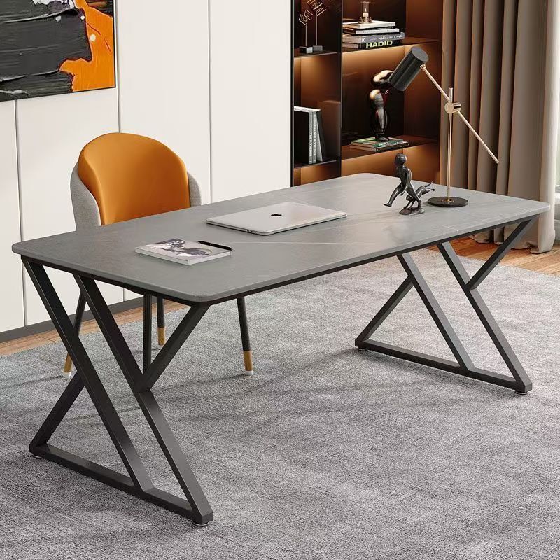 Computer desk with rock slab surface, simple office rock slab desk, home study writing rock slab desktop, thickened writing desk