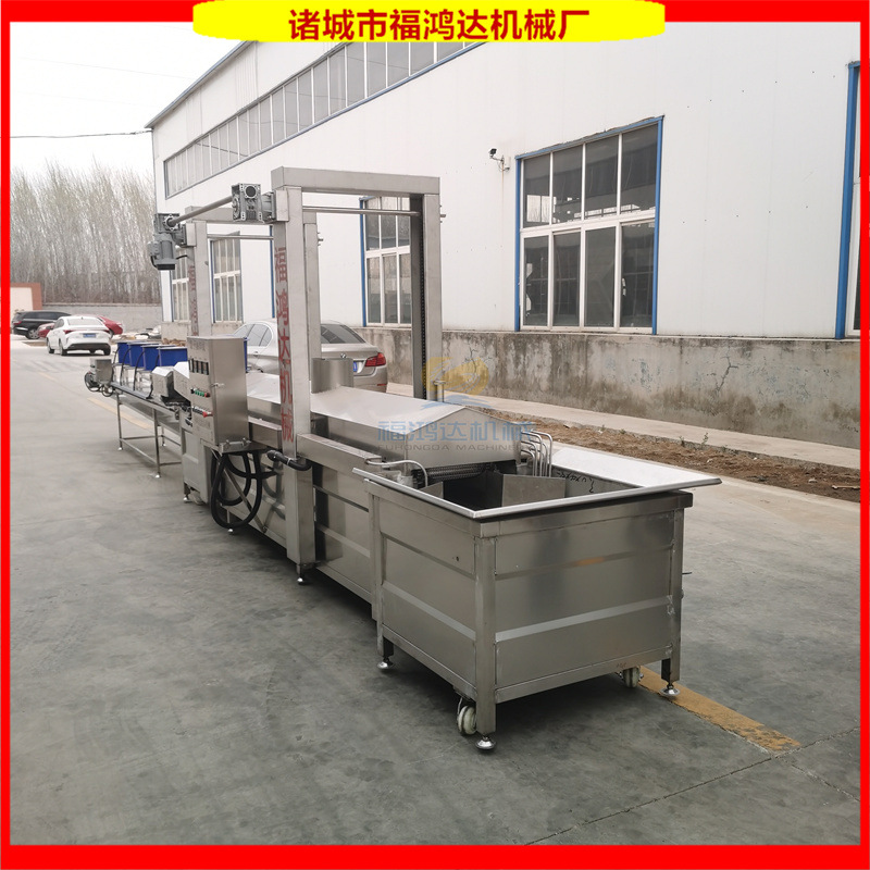 黑芝麻馓子电炸锅 面食大馓子网带式油炸机 薄脆油炸设备