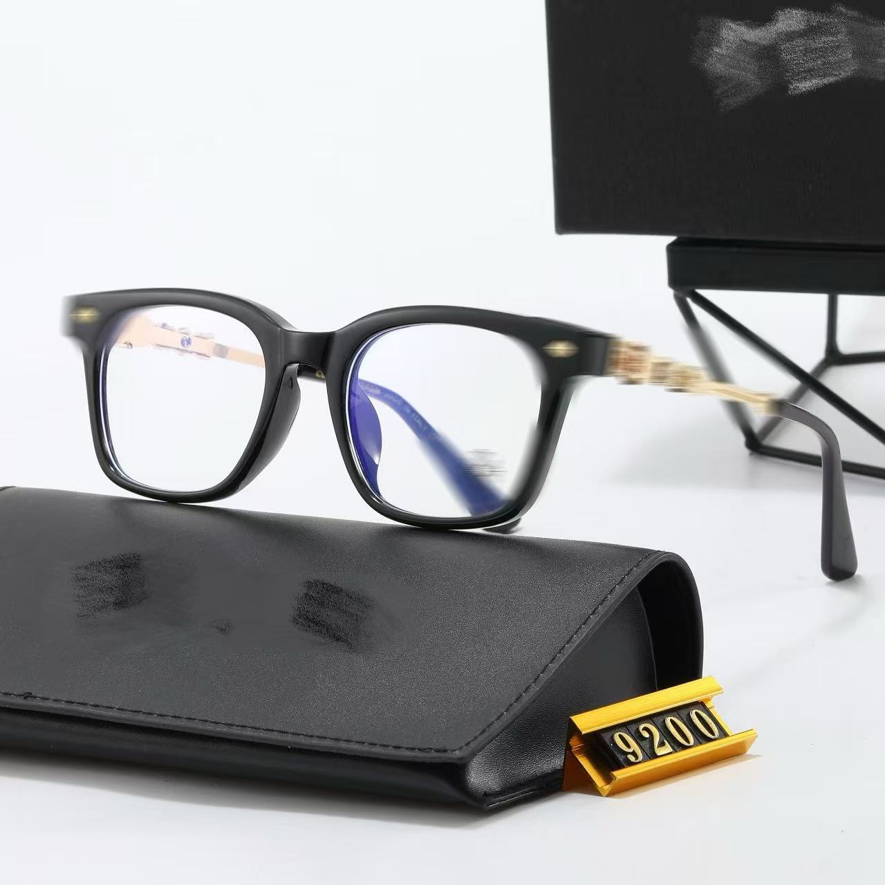 ネット赤生中継金中性レトロ大枠痩せ顔写真9200潮人宝宝級単品眼鏡フレーム新