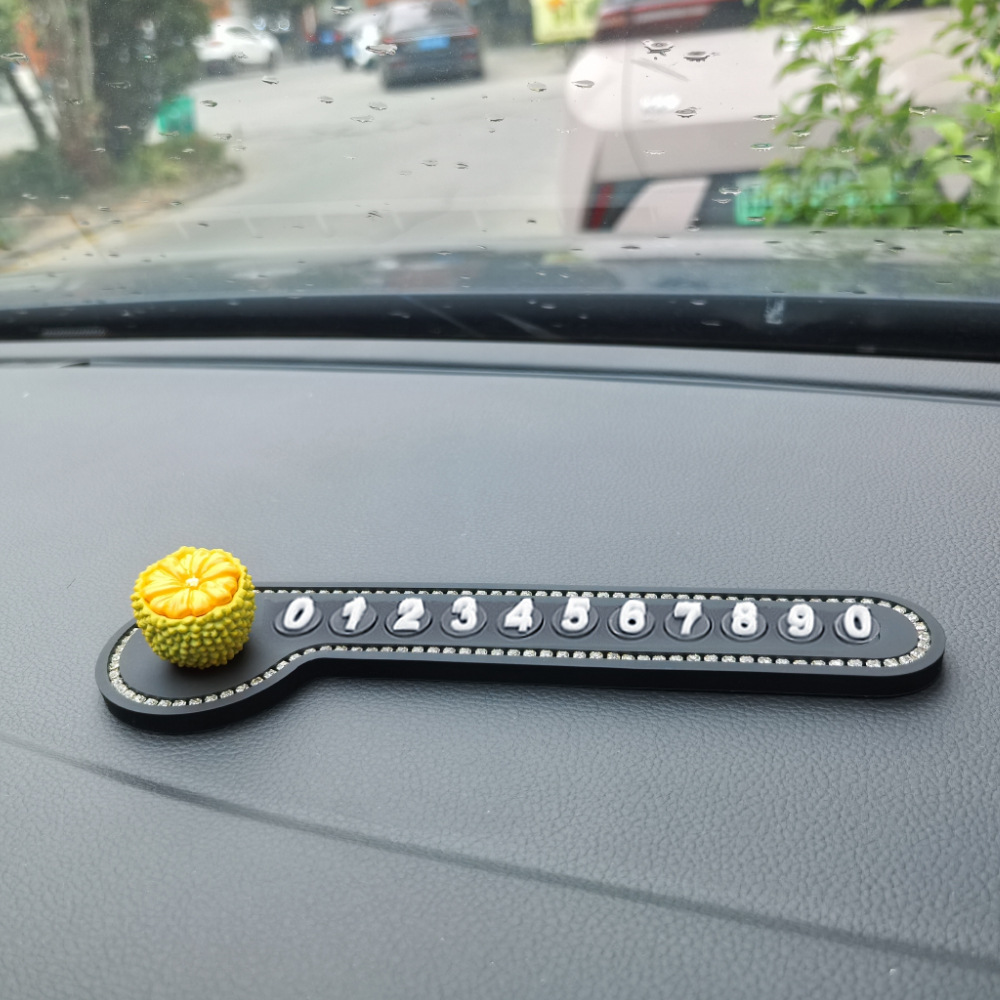 Placas de estacionamiento temporales de automóviles mujeres lindas tarjetas telefónicas de automóviles tarjetas de número de teléfono móvil adornos de decoración